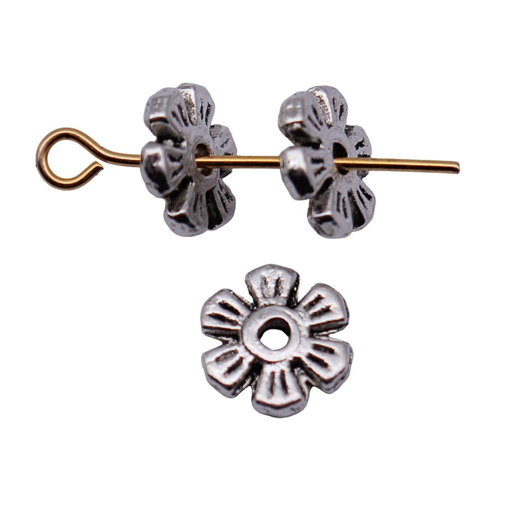 Caps Beaded Edge Spacer Beads Antique Style For DIY Jewelry Projects