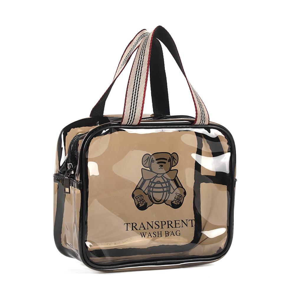 Thickened Waterproof PVC Toiletry & Makeup Travel Organizer Bag with Large Capacity
