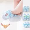 3 Pair Baby Girl Ankle Socks Lace Bow Infant Anti Slip Socks Newborn Princess Pearl Low Cut Socks Children Home Floor Shoes