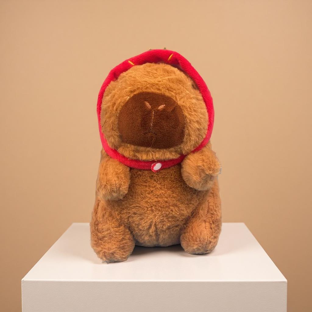 23cm Cute Capybara Plush Toy - Soft Stuffed Animal Doll Simulation Anime Fluffy Gift for Christmas And Thanksgiving