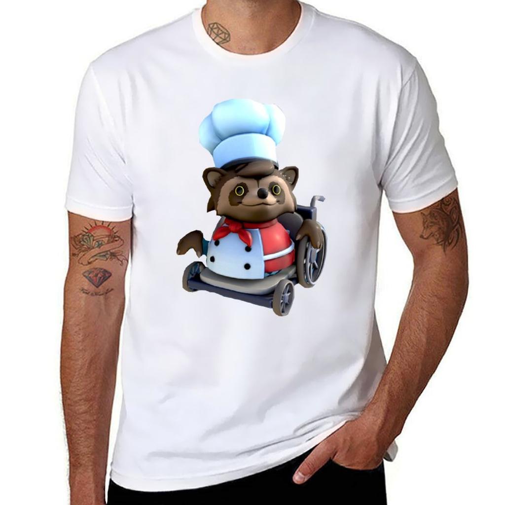 Overcooked Raccoon Tshirt Basic Daily Outfit Short Sleeve Tee