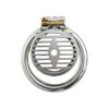 SEXBAY Men's Stainless Steel Chastity Cage with Lock Adult Sex Anti-Off Chastity Belt Three Adjustable Sizes for Sex Play Games
