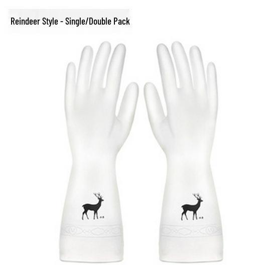 Strapazierfähige Latex-Spülhandschuhe für Damen - Dicke, wasserdichte Reinigungshandschuhe und Wäscheschutz