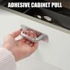 Skåpshandtag Enkel installation Ingen borrning Självhäftande Baksida Slät Ergonomiskt Grepp Skjutdörrar Garderober Lådor Handtag