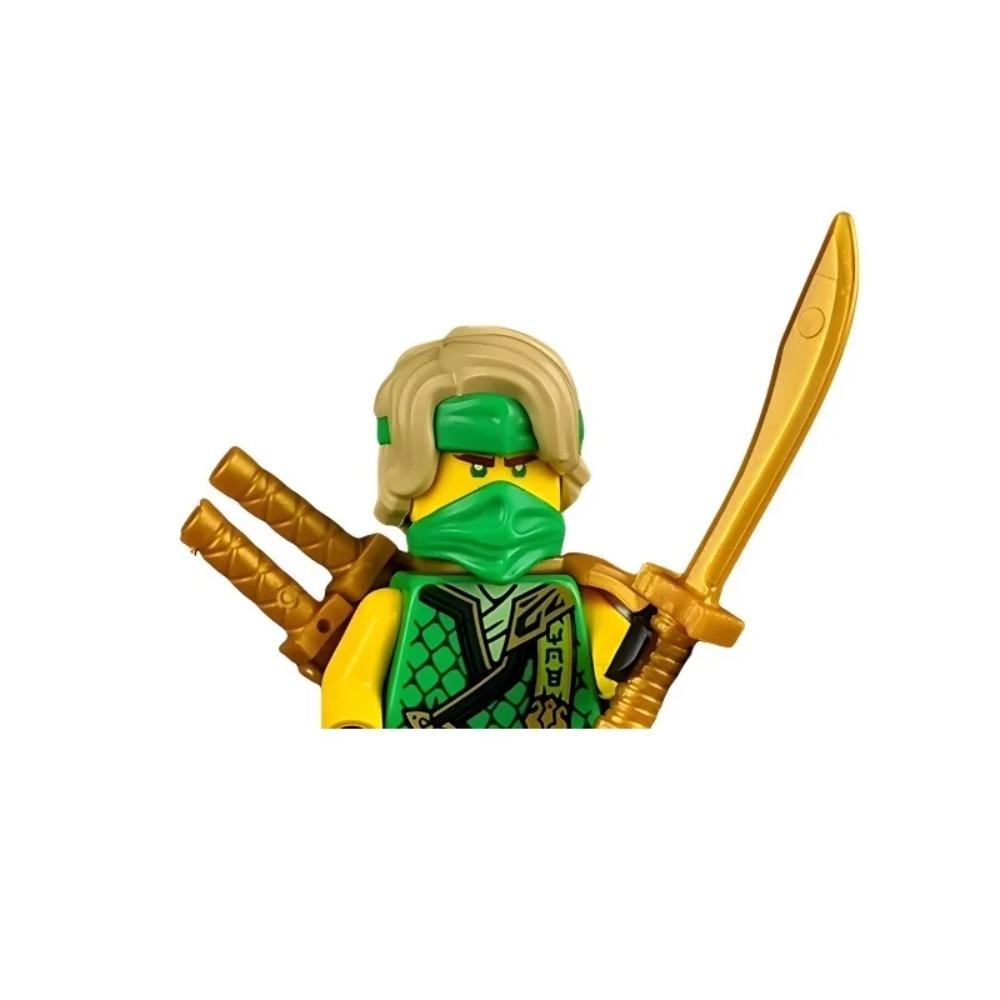 8cm Ninja Set Building Blocks Woodfire Dragons Forbidden Five Mini Action Figure Toys