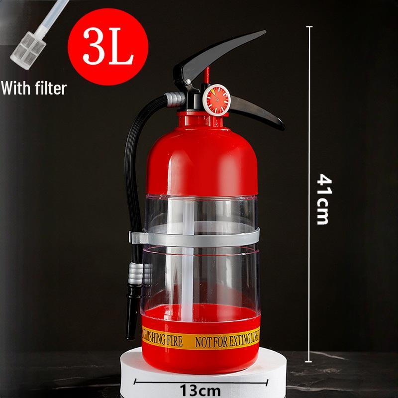 Influencer Drinkware: Manual Fire Extinguisher Alcohol Cannon & Beer Dispenser