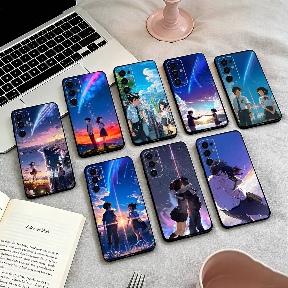Anime Your N-Name K-Kimi Phone Case For Samsung S25,S24,S21,S22,S23,S30,Ultra,S20,Plus,Fe,Lite,Note,10,Black Cover