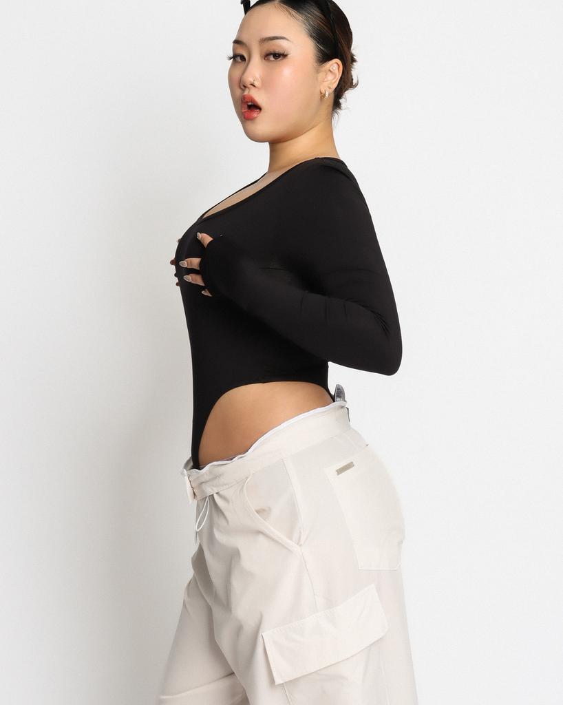 Kulsiseu Cs Soft Bodysuit Top-041 (Black)