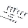 18PC 3/8" 1/4" Drive Glow Plug Removal Socket Set Thin Slotted Tool Kit 8mm,9mm and 10mm deep sockets Replacement tool kit
