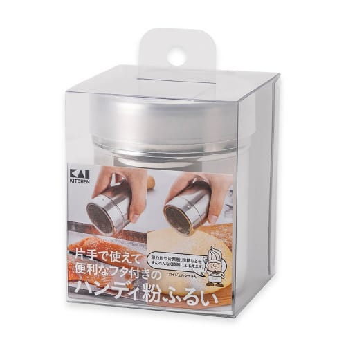 Kai Kitchen DL7241 Handy Flour Sifter, Dishwasher Safe, Stainless Steel, Silver, Perfect for Baking