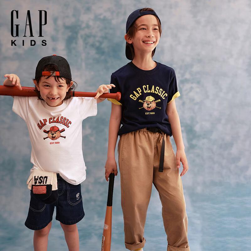 GAP Kids Bear Logo Cotton Short Sleeve T-shirt 150/72