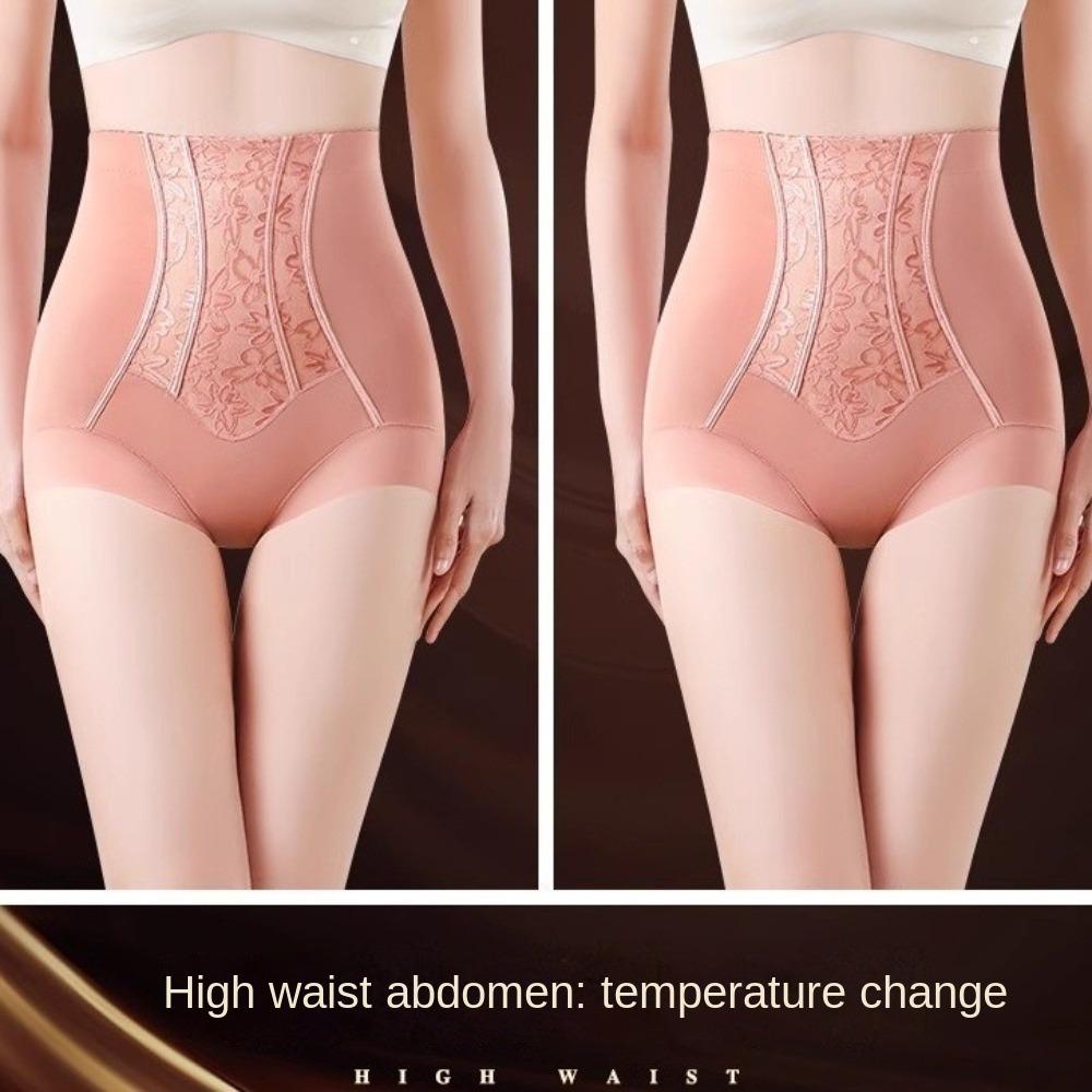 High Waist Postpartum Body Shaper Flowers Seamless Underpants Tummy Control Underwear  Postpartum