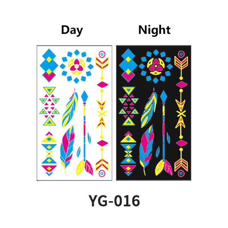 

Барная вечеринка Флуоресцентная неоновая татуировка наклейка Временная геометрия Перо Кружево Татуировка наклейка Украшения для тела Женские аксессуары 16