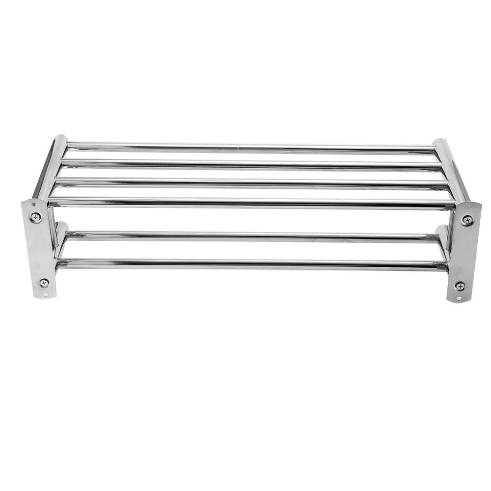 U201 Stainless Steel Towel Rack Bathroom Shelf Storage Shelf