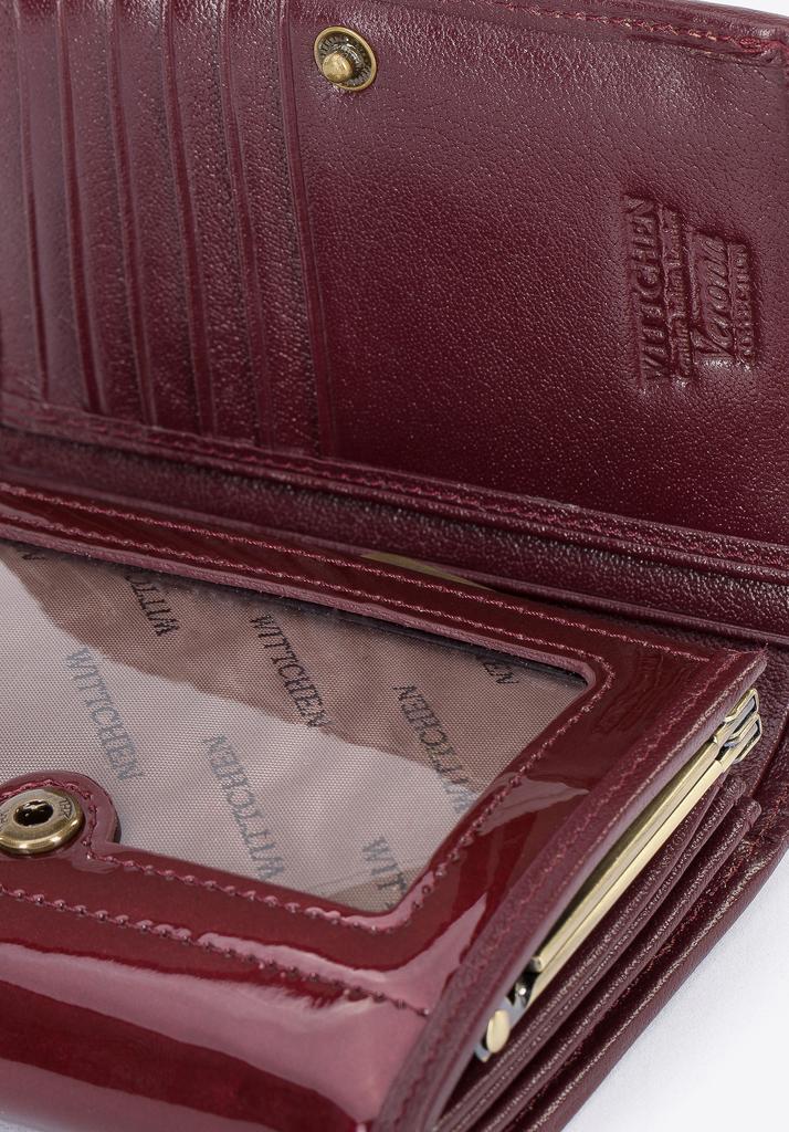 Wittchen Women's Medium Patent Leather Wallet Burgundy Patent Leather