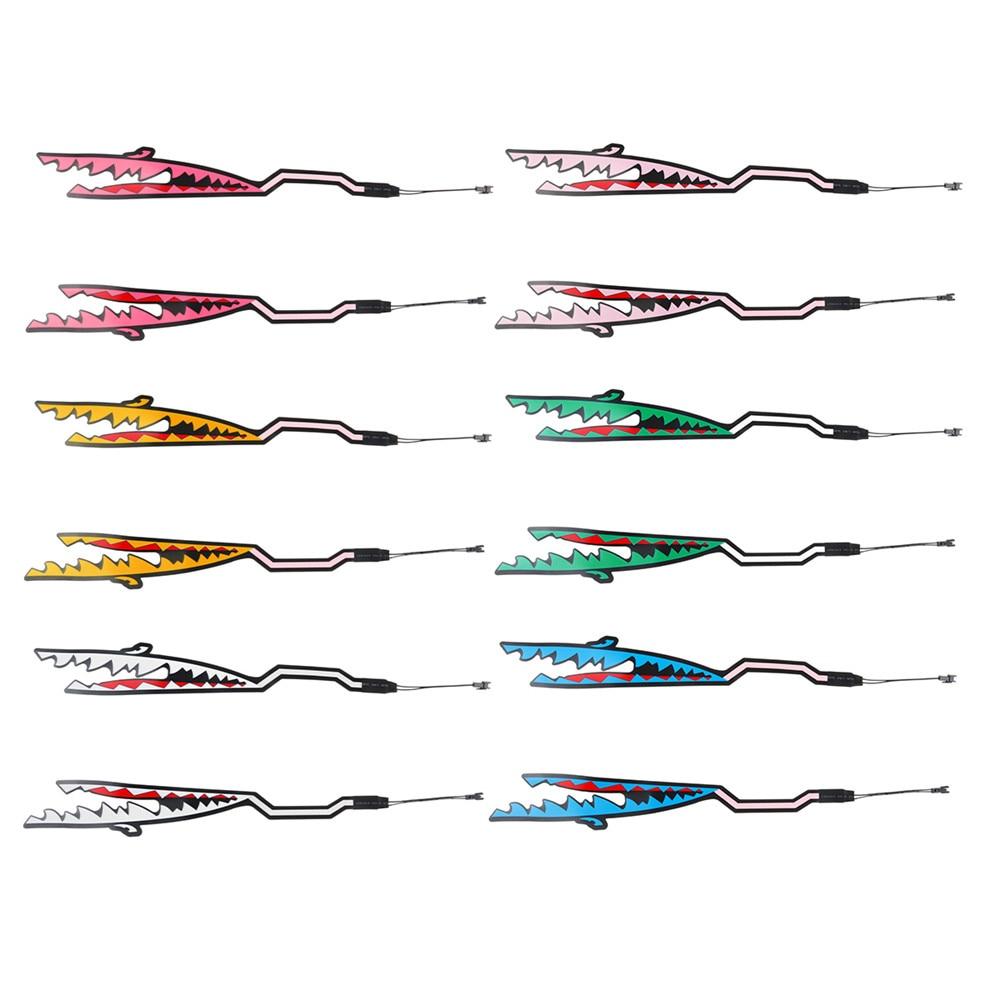 Cápastílusú Motorkerékpár Sisak Fénycsík LED Éjszakai Jelzőfény Csík Világító Rudak