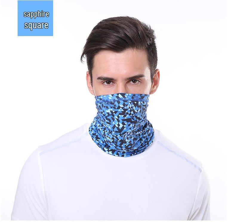 Breathable Ice Silk Multifunctional Neck Gaiter for Outdoor Cycling