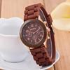Geneva Three-Eye Silicone Watch: Fashionable Style for Ladies