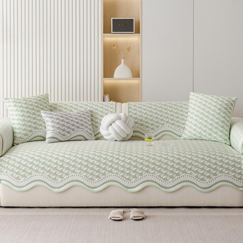 Kühlendes Eis-Seiden-Sofa-Überzugspad Neuer Leichter Luxus Hohes Gefühl Rutschfeste Sofa-Mattenabdeckung Überzug Speziell geformt