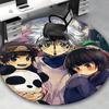 1pc Anime Cartoon Design Round Carpet - Office Chair Mat, Non-Slip Rug for Home Decor, Living Room, Bedroom, Game Room, Dormitory Flooring Gift Idea.W