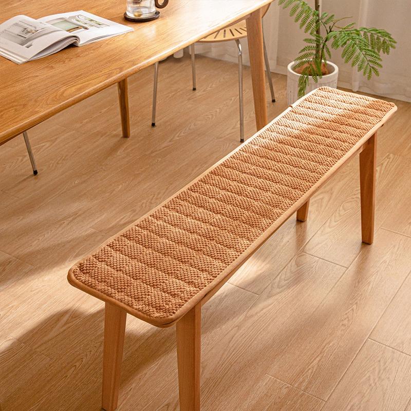 Thicken Long Bench Cushion Chair Mat Soft Seat Pat Non-Slip Wooden Bench Sofa Mat Stool Seat Pat Garden Patio Lounger Cushion