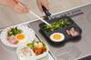 Sugiyama Metal Triple Pan KS-2759 Black 210 x 393 x 52mm