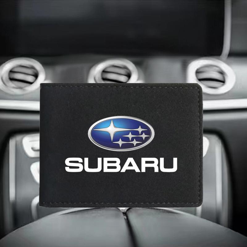 1 Stück Autoemblem Führerscheinhülle ID Kreditkartenhalter Für Subaru Forester SG5 SH SJ Impreza XV Legacy Outback WRX STI GC8 Tribeca