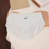 Female Spring and Autumn Pure Cotton 10A Antibacterial Extended Crotch Period Middle Waist Triangle Briefs