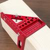 Precision Aluminum Alloy / Plastic Woodworking Square W/ Dowel Pins - Multi-Angle Scriber & Miter Ruler for Carpenter & Engineer