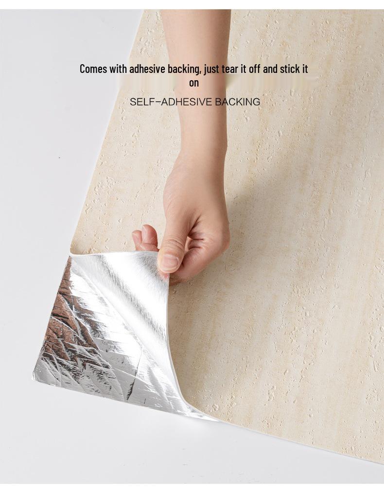 Ultra-Thin 3D Soft Roman Travertine Flexible Wall Panel - Self-Adhesive Sticker for Renovation