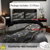 Colored Marble Print Quilt Cover Set Fashion Cool Simplicity Gilding Cover Bedding Cover Polyester Comfortable Duvet Cover
