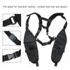 ABBREE Double Radio Shoulder Harness Holster Chest Holder Radio Case Vest Rig for Baofeng Motorola Midland Cobra 2-Way Radio Walkie Talkie