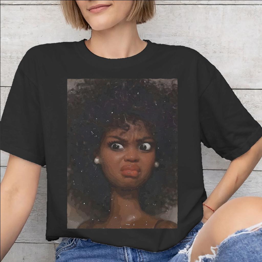 Disgusted Face Meme Doll Babe Graphic Print T Shirt Unisex Unisex Pure Cotton Tee Shirt Clothing