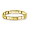 Neue Mode Damen Mann Italienischer Charm Herz Blume Schmetterling Kreuz Delfine Edelstahl Elastisches Armband Gliederarmreif