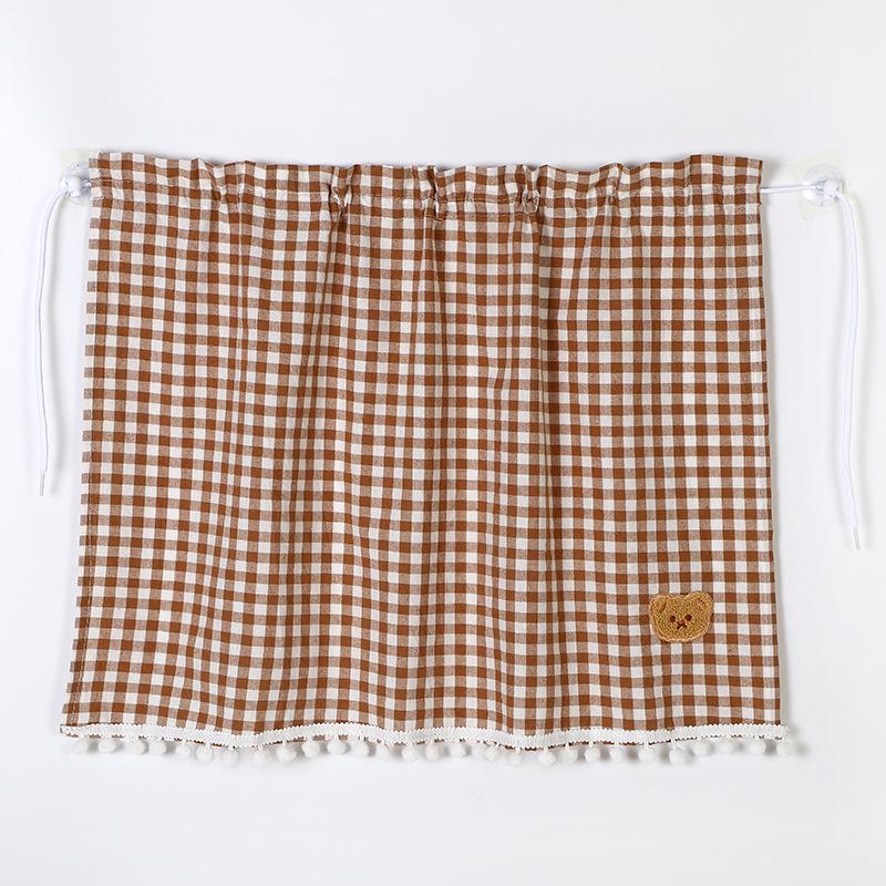 Little Bear Cartoon Cotton Car Sun Shade Curtain: Universal Heat Insulation and Sun Protection for Summer