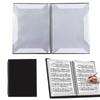 Music Score File, 20 Sheets40 Pages, A4 Size, Loose-Leaf, Music Holder, Music Stand, Storage, Organization, Portable, Simple Design, Durable, Black,