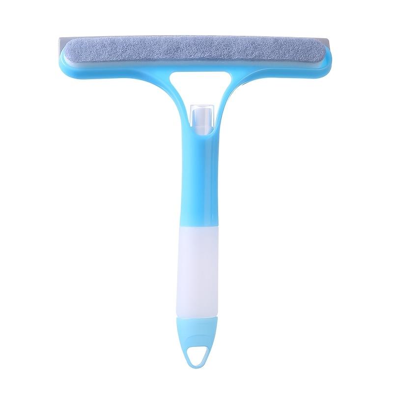 3-in-1 Multifunctional Glass Cleaning Tool with Sprayer, Plastic, for Kitchen, Toilet - Efficient Mirror and Window Scraper