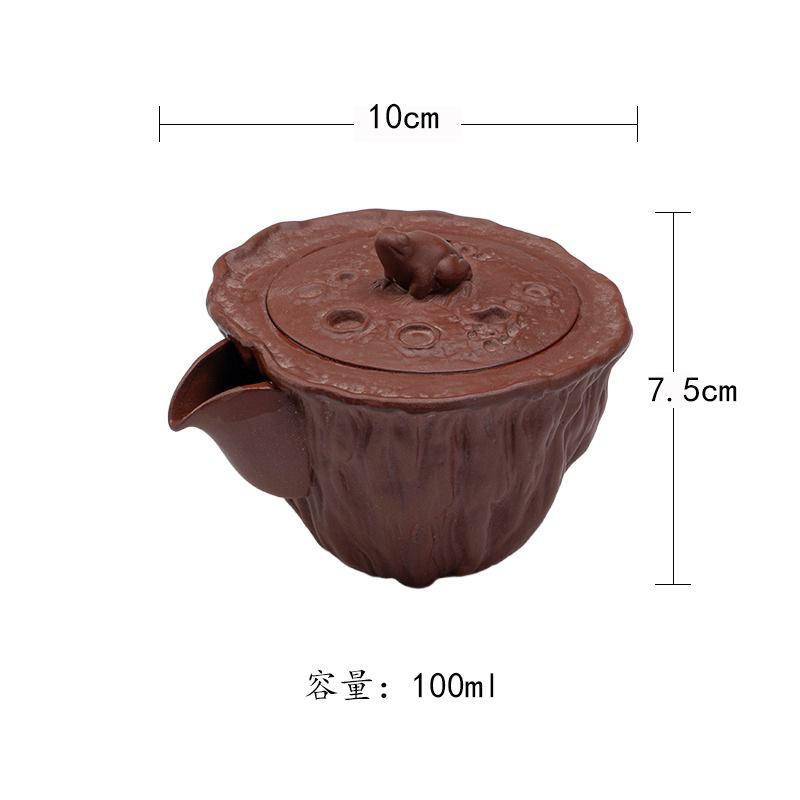 

100ml Purple Clay Hand Grab Teapot Traditional Tea Infuser Pot Tea Maker Kettle With Filter Puer Chinese Tea Set Decoration Gift