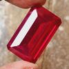 85 Cts Natural CERTIFIED Ruby Emerald Shape Red Rare Loose Gemstone