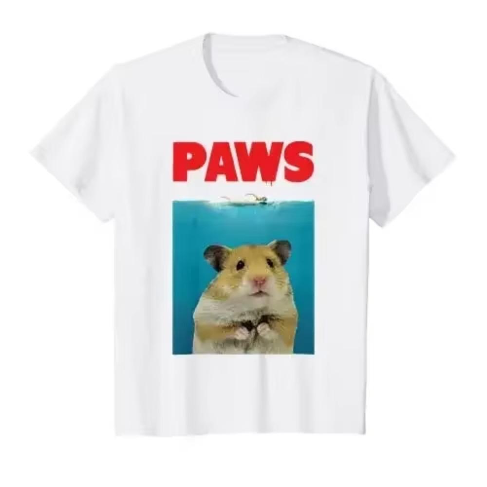 Paws Hamster Men Clothing Cute Animal T-Shirt Parody Lover Gifts Harajuku Cotton Daily Four Seasons Tees
