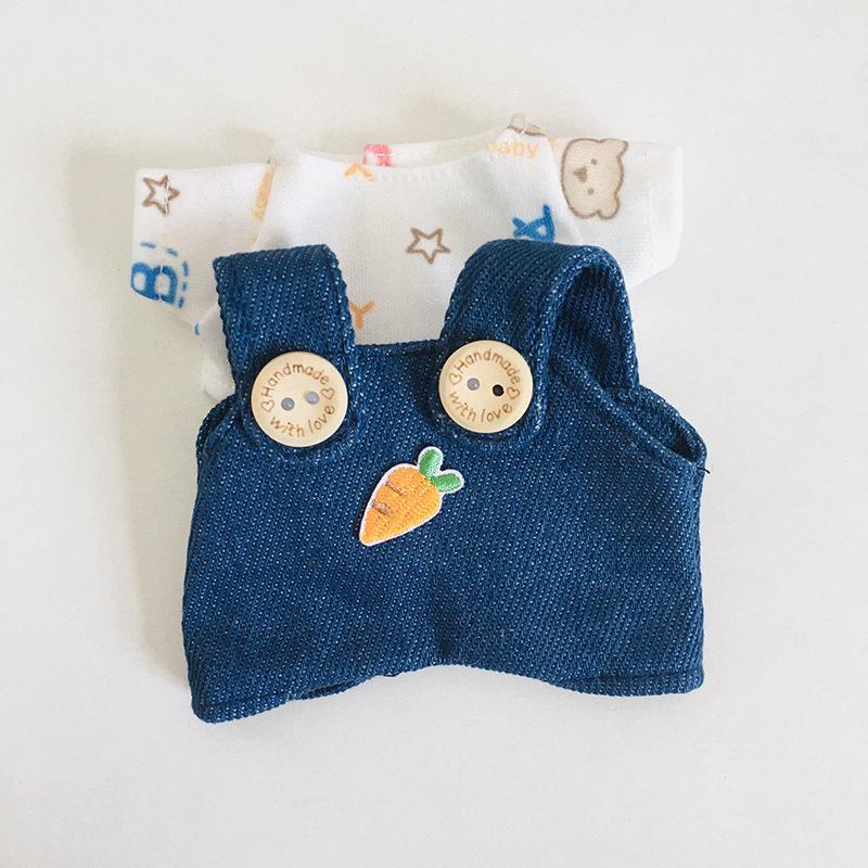 בגדי בובת קטיפה ויניל חמודה 17 ס"מ קופסה עיוורת - תליון LaBuBu שמלת אביזרים