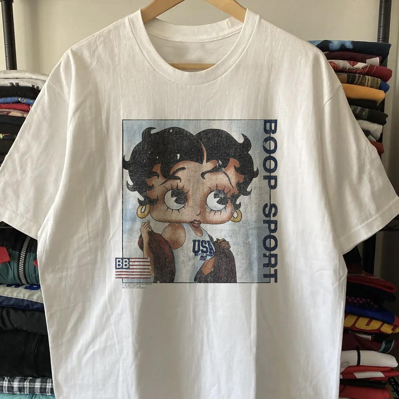 90s Betty Boop Sport Classic T-Shirt White XXL 2XL