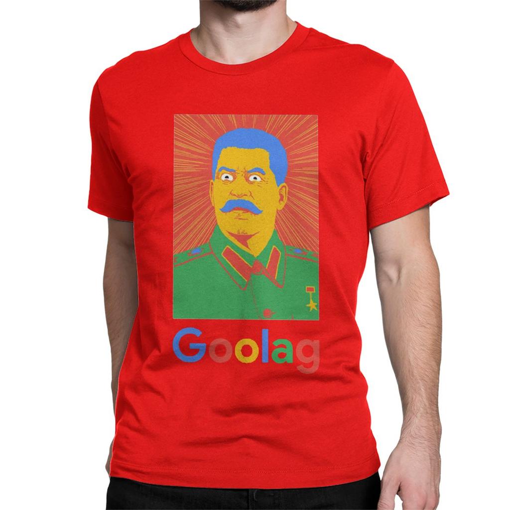 Goolag USSR Stalin Artsy Meme T-Shirt Men Street Guys Humorous Pure Cotton Tee Shirt Short Sleeve T Shirts Gift Idea Clothes