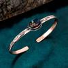 Ammolite copper bangle gemstone adjustable bangle brand new bangle real ammolite jewelry gift for women handmade bangle unique cuff bracelet