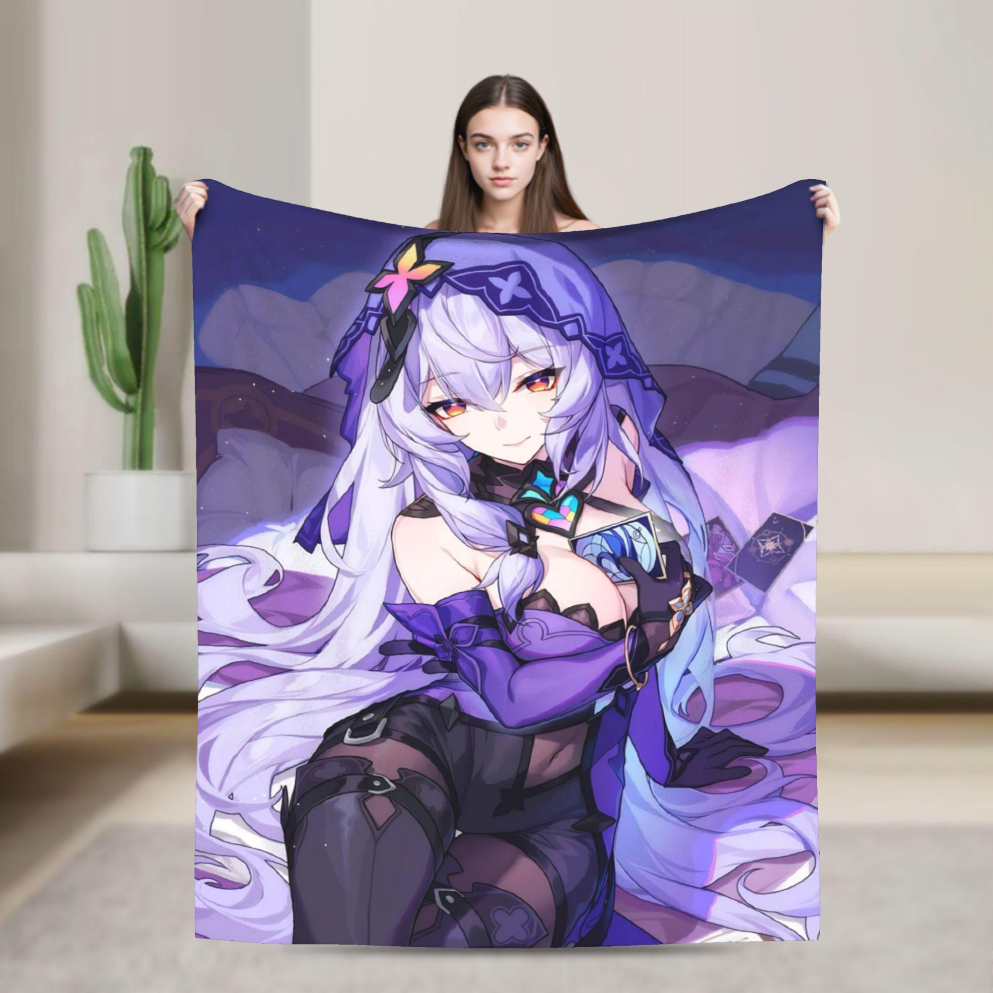 

Super Warm BlanketKids Adult Camping Honkai Star Rail Throw Blanket Flannel Bedspread For Outdoor Novelty Sofa Bed Cover 30x40in