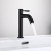 Single Cold Water 304 Stainless Steel Black Bathroom Vanity Top with Undermount Basin and Faucet