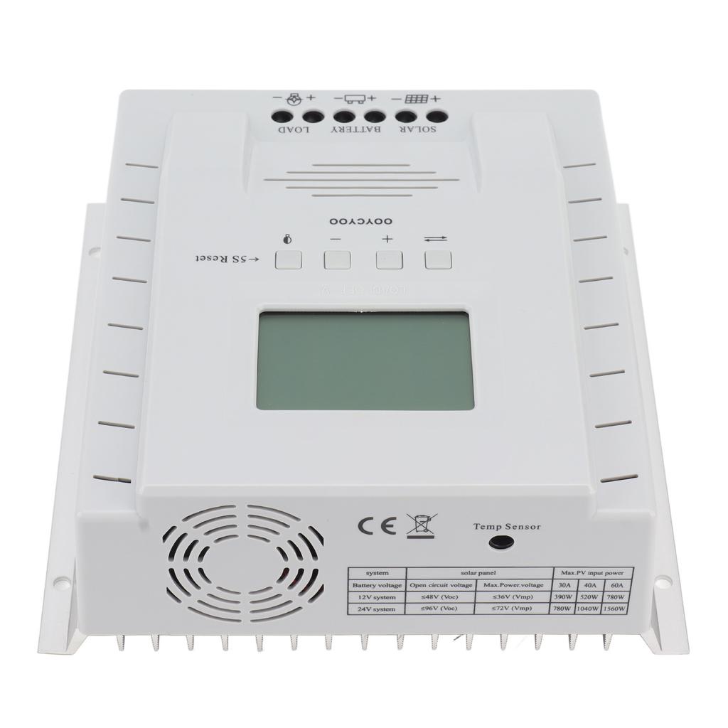 Solar Controller MPPT Solar Regulator 60A 12V 24V Maximum Input 100V Solar Charge Controller