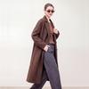 100% Wool Women Coat Autumn Wool Long Coat Handmade Pea Coat Winter Warm Wool Long Jacket Overcoat