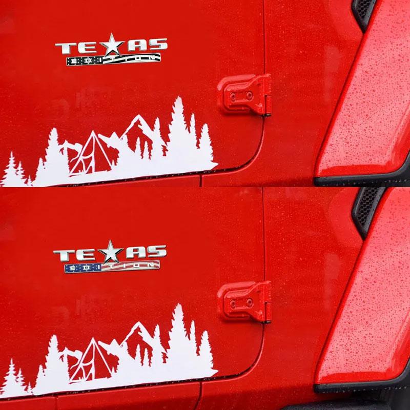 3D Premium TEXAS EDITION Letters US Flag Style for Car Engine Hood Fender Trunk Tail Rear Decal Emblem Badge Sticker