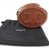 Great CELINE Shoulder Bag Cuill Triomphe Oval Purse Leather Leather Women 19860 Used